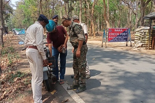 बांकुड़ा पुलिस की नाका चेकिंग बदस्तूर जारी