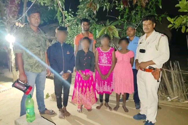 पुलिस ने लापता पांच बच्चों को रिकवरी कर घरवालों को सोपा