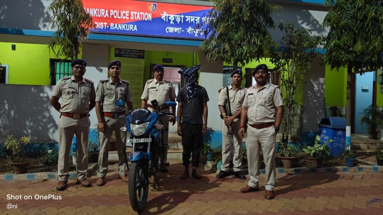 24 घंटे के भीतर चोरी हुई मोटरसाइकिल बरामद 