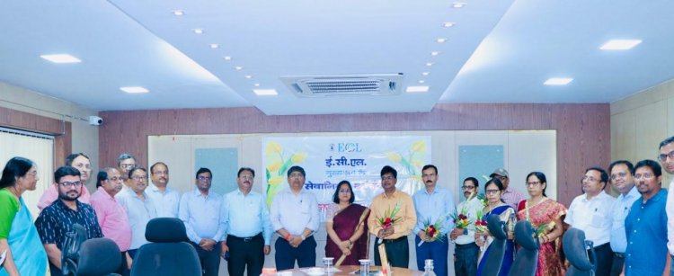 ईसीएल मुख्यालय में सेवानिवृत्ति सम्मान समारोह का आयोजन