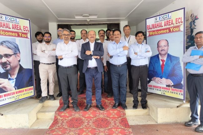 मुख्य सतर्कता अधिकारी कोल इंडिया लिमिटेड एवं मुख्य सतर्कता अधिकारी ईसीएल ने राजमहल क्षेत्र का किया दो दिवसीय दौरा 