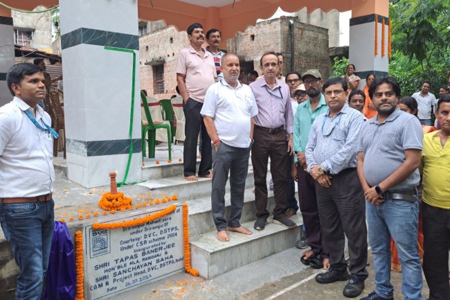 ग्रामीणों की सुविधा के लिए उखरा फुटबॉल ग्राउंड में सामुदायिक शौचालय एवं श्रीरामपुर महंती पारा में कल्चरल शेड का उद्घाटन