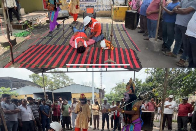 ईस्टर्न कोलफील्ड्स लिमिटेड ने खनिकों की सुरक्षा और स्वास्थ्य जागरूकता को बढ़ावा देने के लिए नुक्कड़ नाटक दिवस का आयोजन किया