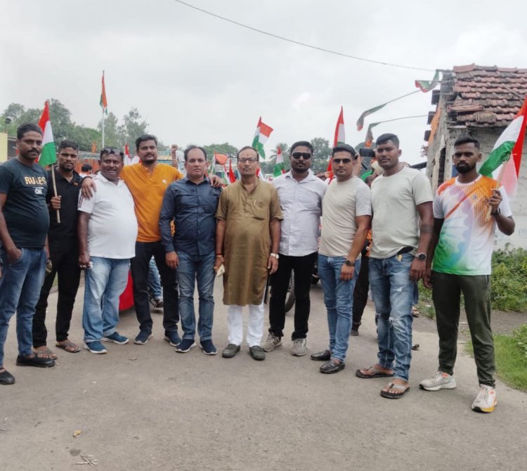 दुर्गापुर में स्वतंत्रता दिवस के अवसर पर तिरंगा यात्रा निकाली गई