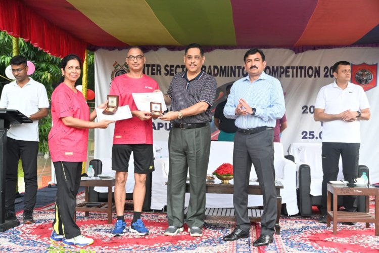 सीआरपीएफ की इन्टर सेक्टर बैडमिंटन टूर्नामेंट का समापन
