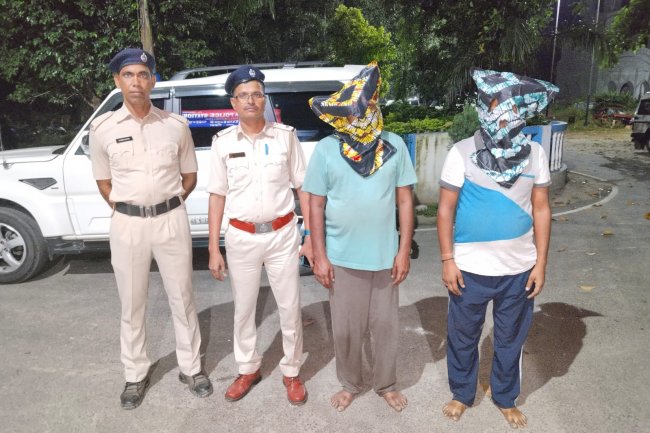 बांकुड़ा जिले के सालतोड़ा थाने की पुलिस ने शातिरों के मंसूबे पर पानी फेरा 