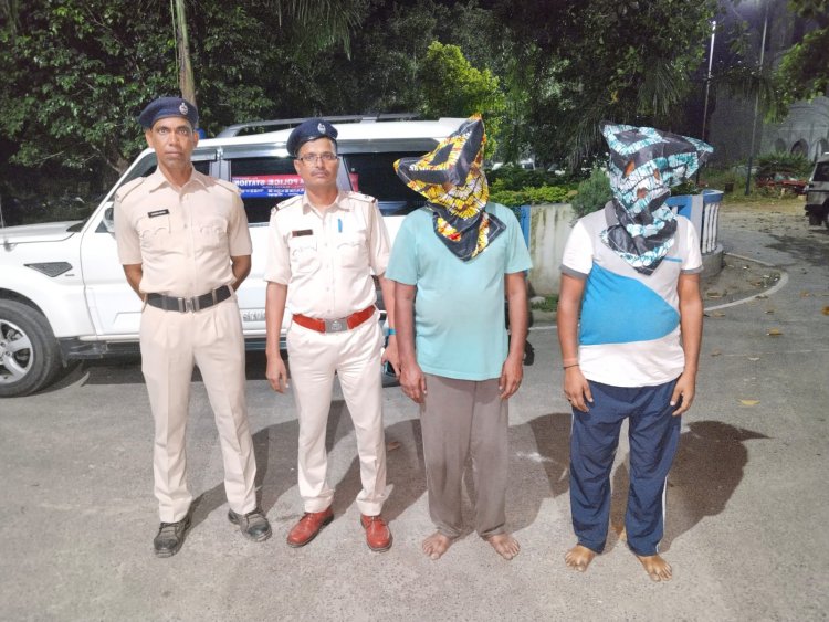 बांकुड़ा जिले के सालतोड़ा थाने की पुलिस ने शातिरों के मंसूबे पर पानी फेरा 