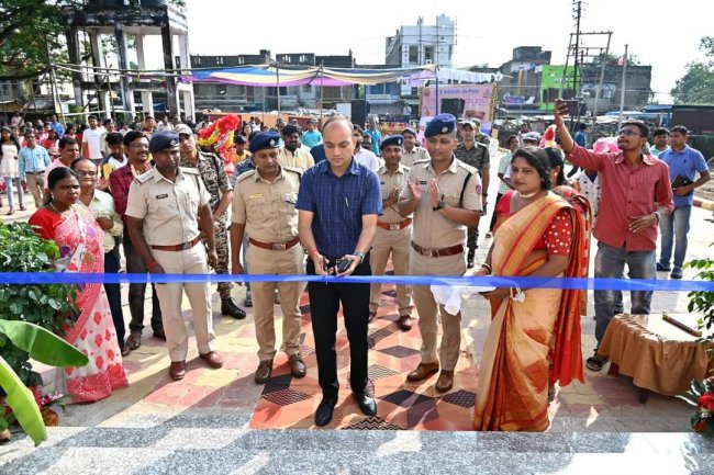 सालतोड़ा थाना में नवनिर्मित काली मंदिर का उद्घाटन कम्युनिटी पुलिसिंग के तहत कई कार्यक्रम 