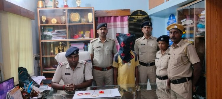 सलतोड़ा थाना की पुलिस ने चोरी कांड के आरोपी को लिया हिरासत में 
