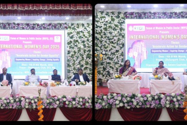 ईस्टर्न कोलफील्ड्स लिमिटेड ने उत्साह और प्रतिबद्धता के साथ अंतर्राष्ट्रीय महिला दिवस 2025 मनाया 