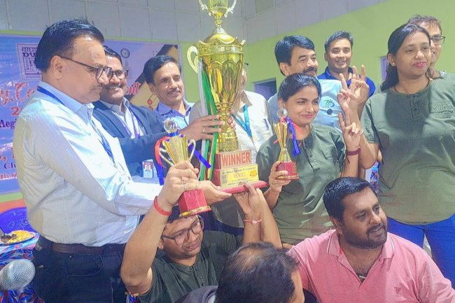 डीएसटीपीएस मे तृतीय ऑल वैली कैरम टूर्नामेंट