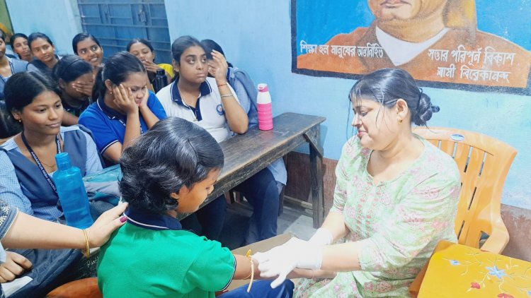 अंगदपुर हाई स्कूल में डिवीसी सीएसआर डीटीपीएस के तहत थैलेसीमिया जांच एवं जागरूकता शिविर का सफल आयोजन