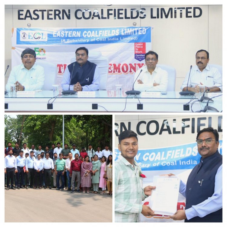 ईस्टर्न कोलफील्ड्स लिमिटेड ने कर्मचारी कल्याण के प्रति प्रतिबद्धता दिखाते हुए दीं 51 नई नियुक्तियां