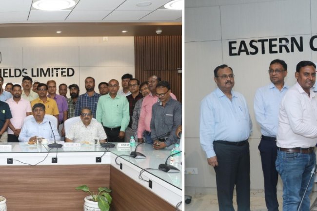 ईसीएल ने खनन क्षेत्र में कर्मचारी से अधिकारी संवर्ग में पदोन्नत हुए 44 लोगों को सम्मानित किया