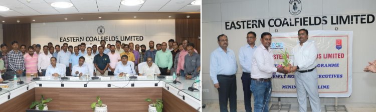 ईसीएल ने खनन क्षेत्र में कर्मचारी से अधिकारी संवर्ग में पदोन्नत हुए 44 लोगों को सम्मानित किया