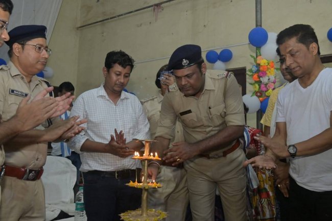 बांकुड़ा जिला पुलिस ने आयोजित किया रक्तदान शिविर उत्सर्ग