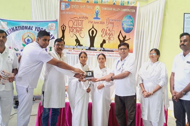 डीएसटीपीएस डीवीसी में 11वें अंतर्राष्ट्रीय योग दिवस 2025 के आयोजन पर रिपोर्ट