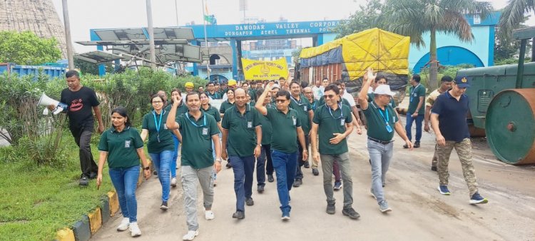 डीवीसी के 78वें स्थापना दिवस पर डीएसटीपीएस अंडाल में रन फॉर डीवीसी का आयोजन