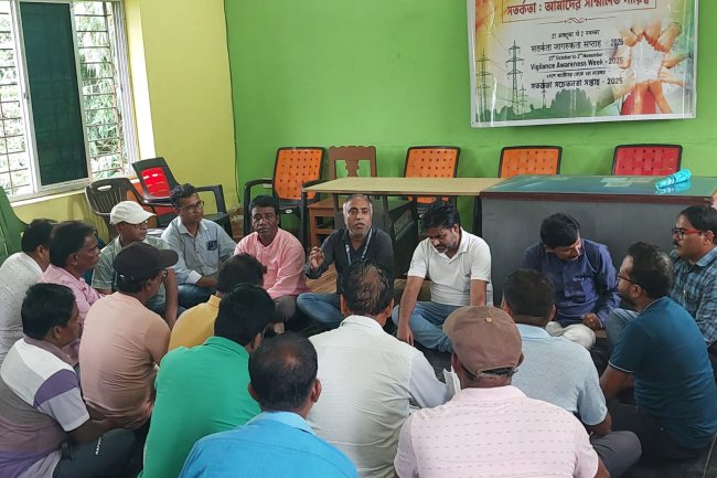 सतर्कता जागरूकता सप्ताह 2025 के अंतर्गत श्रीरामपुर ग्राम में जागरूकता ग्राम सभा का आयोजन