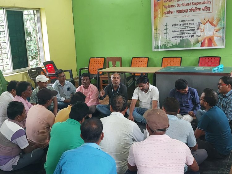 सतर्कता जागरूकता सप्ताह 2025 के अंतर्गत श्रीरामपुर ग्राम में जागरूकता ग्राम सभा का आयोजन