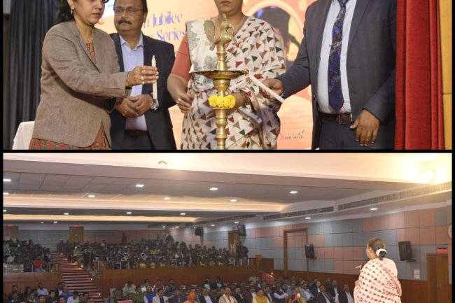 चुनौतियों को सामर्थ्य में रूपांतरित करना कोल इंडिया लिमिटेड की स्वर्ण जयंती व्याख्यान शृंखला के अंतर्गत श्रीगौरी सावंत का ईस्टर्न कोलफील्ड्स लिमिटेड में संबोधन