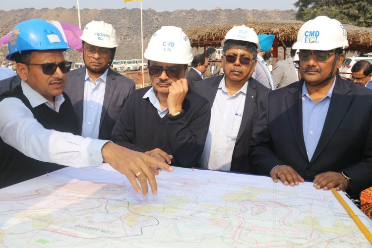 कोल इंडिया चेयरमैन ने ईसीएल क्षेत्रों में संचालन की ऑन-साइट समीक्षा की
