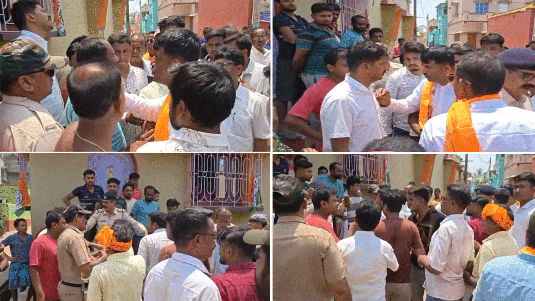 दुर्गापुर में भाजपा प्रत्याशी का घेराव